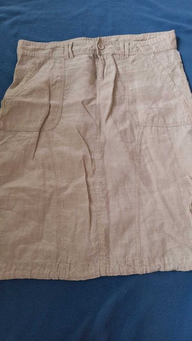 Spodniczka zwykla kremowa
