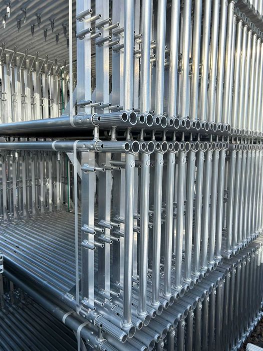 Aluminiowe  nowe rusztowanie lekkie typ Plettac 10,30x15= 155m2 KOMPLETNE na ścianę fasadową
