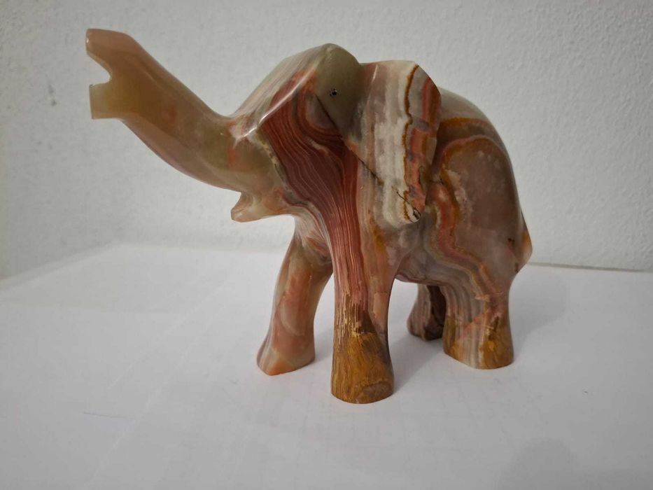 Elefante Ônix-Mármore (Aragonita) - peça única