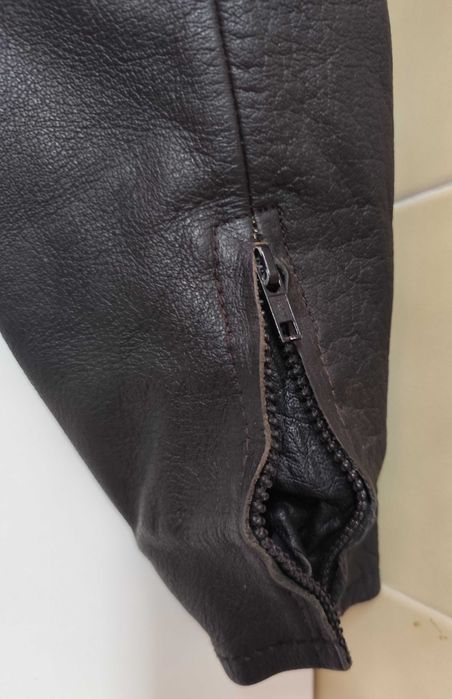 Fato completo casaco e calças motard Mototécnica em pele genuína