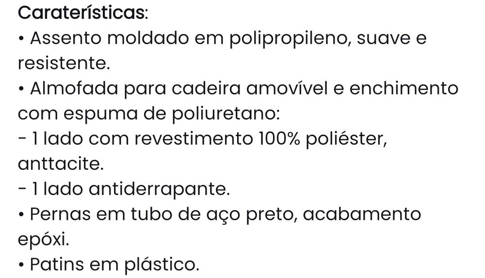 Conjunto de 2 cadeiras, Antracite