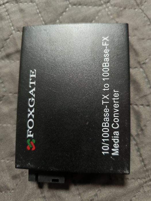 медиаконвертеры(2шт) FoxGate 10/100Base-TX to 100Base-FX.