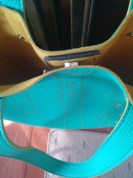 Женская сумка, бирюзовая