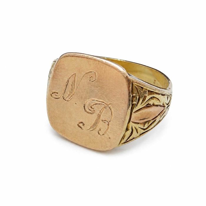 Złoty pierścionek sygnet pr. 585 8,39g r. 28 używany