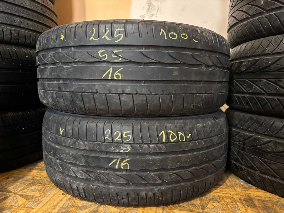 2X OPONY LETNIE 225/55R16 95W Bridgestone Turanza ER300 6.9MM SPR CAŁE