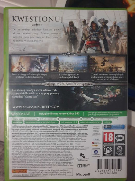 Assassin's Creed IV black flag xbox 360