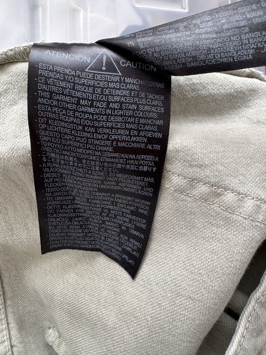 Calções Zara Denim Bege Claro / Cru