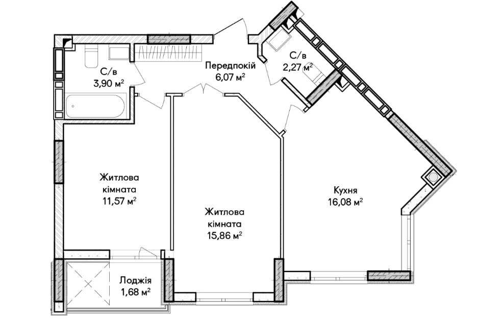2к квартира. Новий будинок. Чудовий вибір для родини!