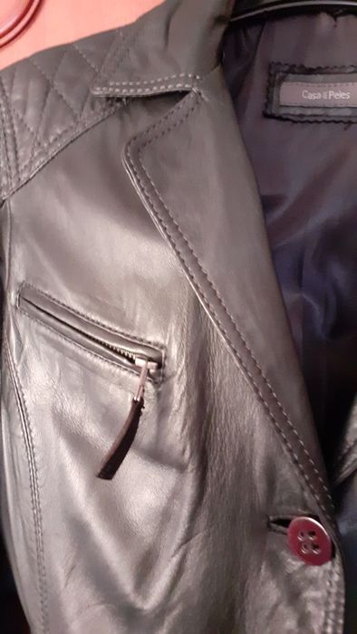 Casaco para senhora em pele genuina