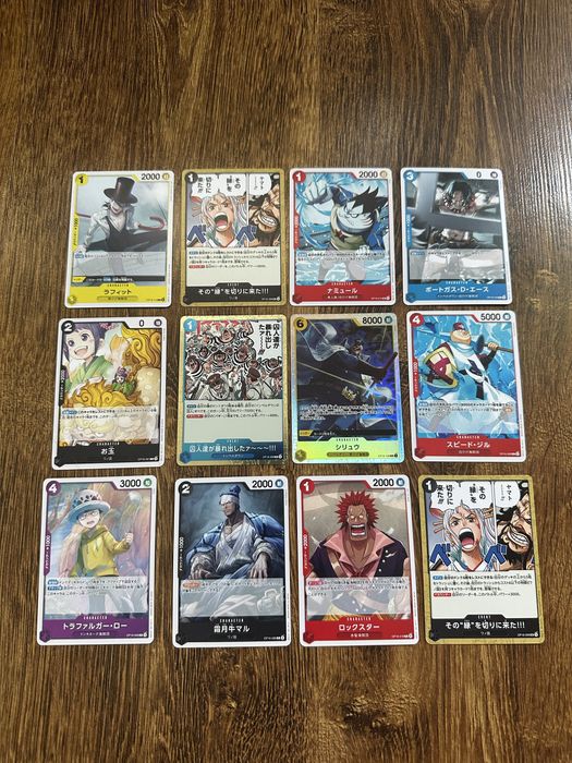 Zestaw oryginalnych kart one piece