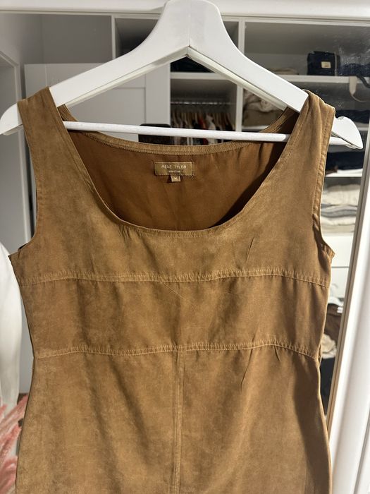 Sukienka mini imitacja zamszu rozmiar M