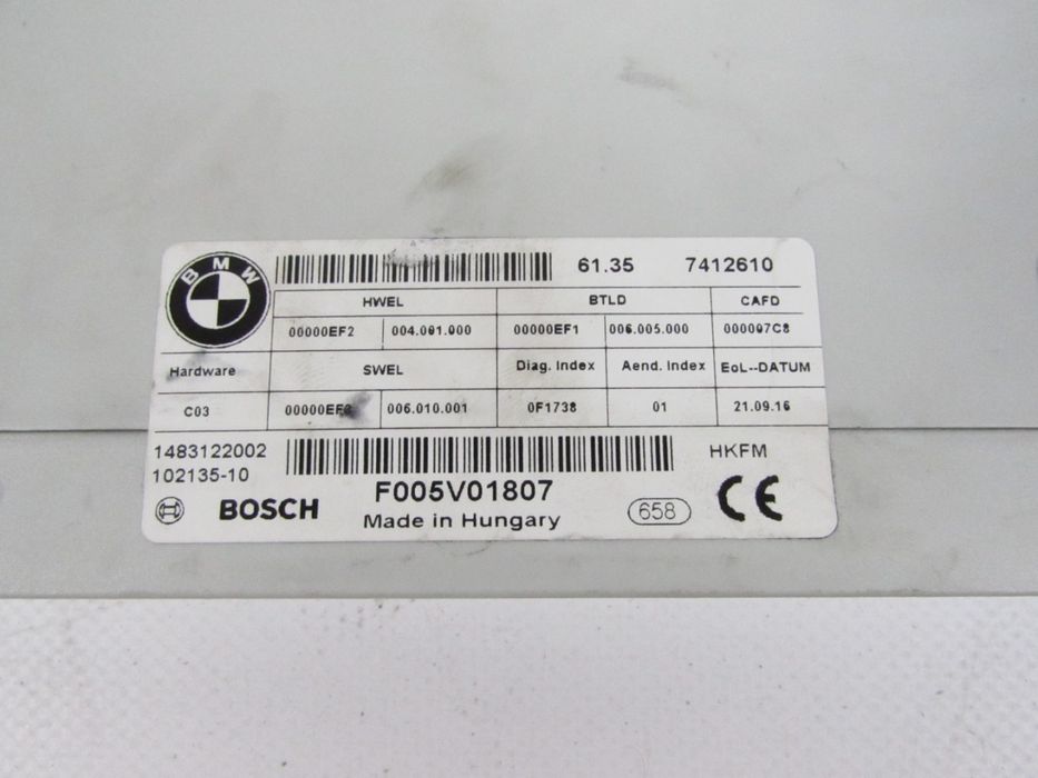 Unidade De Comando Bmw 2 Active Tourer Ref: 61357412610