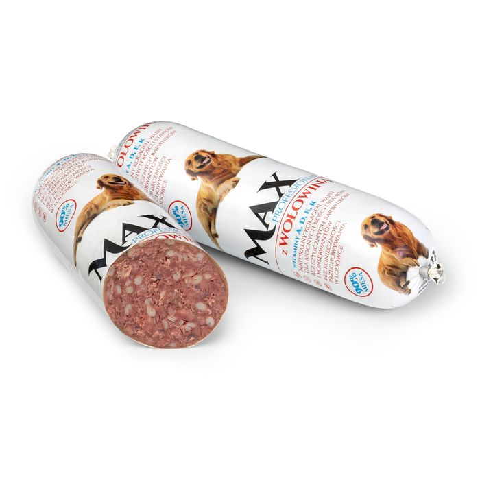 Karma dla psa baton wołowina 90% mięsa 900g - 10 sztuk