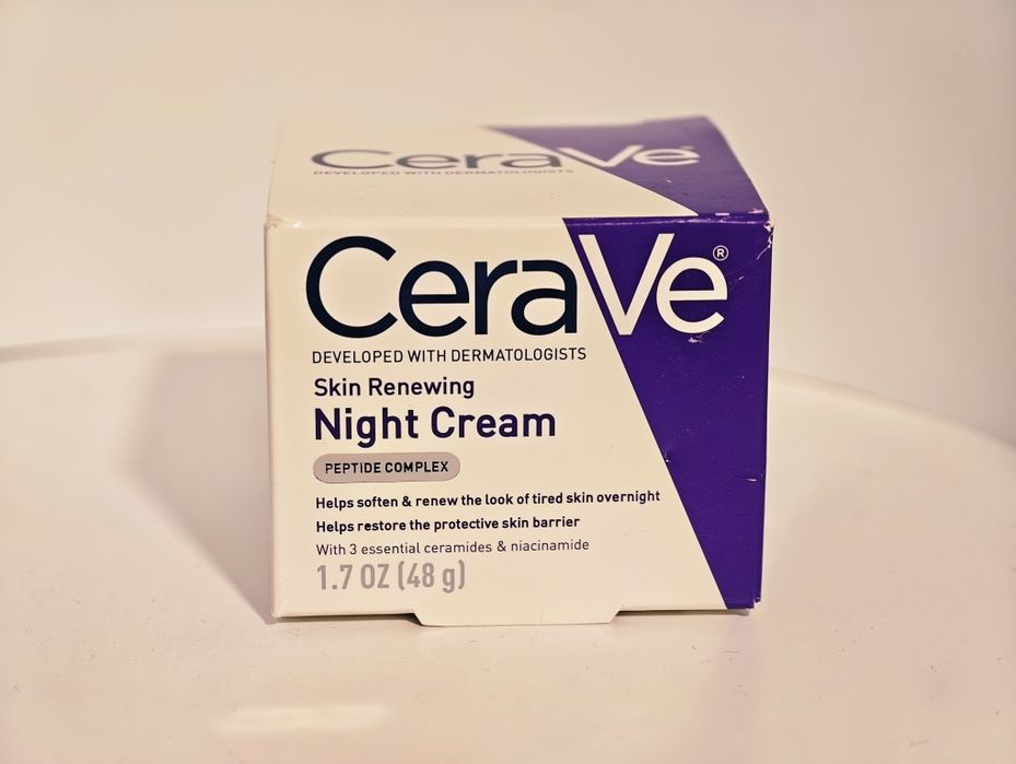 CeraVe night cream peptide complex  Skin Renewing Nawilżający krem z peptydami przeciwstarzeniowy 48g