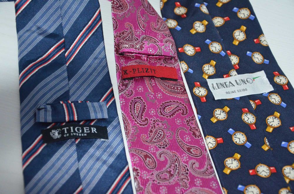 zestaw 3 szt 100% jedwab silk/krawat