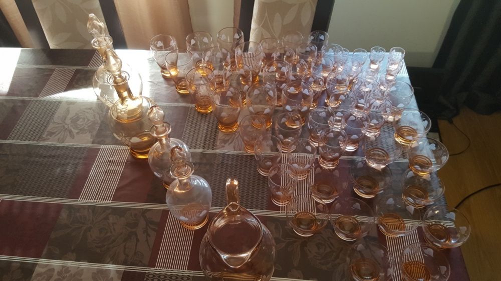 Conjunto vidro antigo