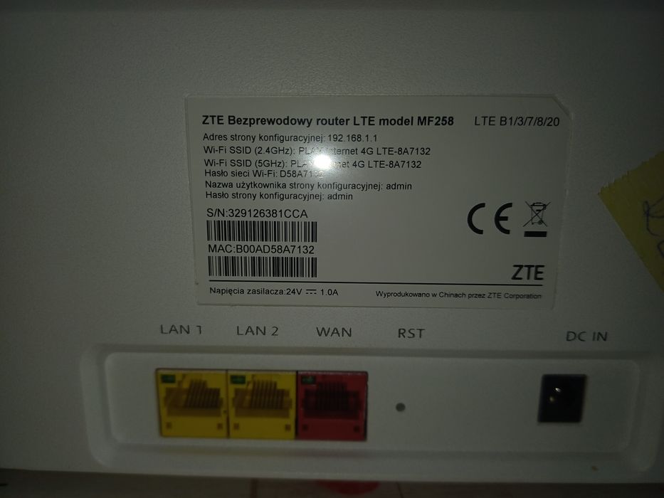 Ruter Lte zte mf258
