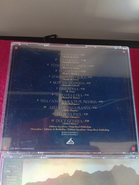 Conjunto de CDs musica Cesária Évora