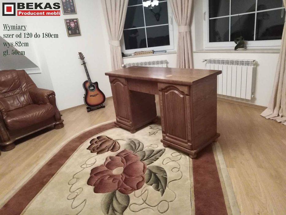 Prześliczne Biurko Dab Rustikal Stylowe Producent Bekas Meble