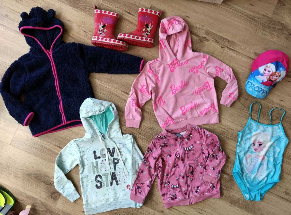 Zestaw ubrań dla dziewczynki, bluzy 110, Kraina Lodu