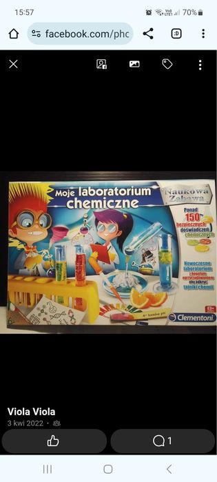Moje Laboratorium chemiczne clementoni 8+