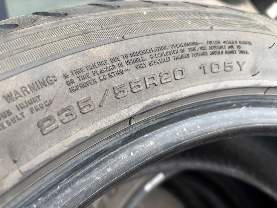 235-55-R19 CONTINENTAL CROSS = 2 штуки пара летняя резина  GERMANY 2022