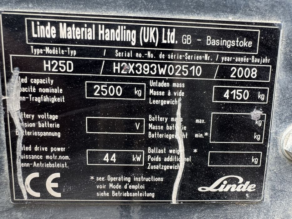 Sprzedam Linde H 25 D 2008 Rok