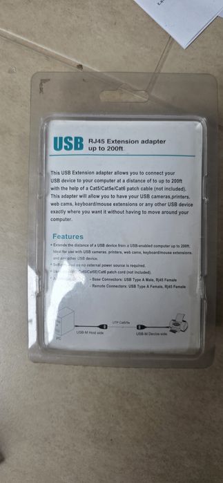 Przedłużacz USB po RJ45