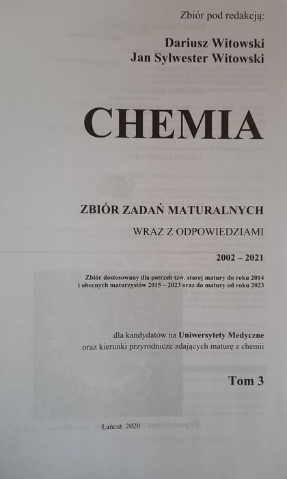 CHEMIA Witowskiego część 2