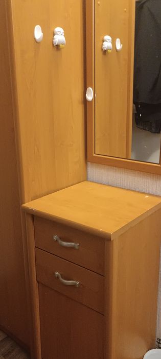 Шкаф у коридор з дзеркалом