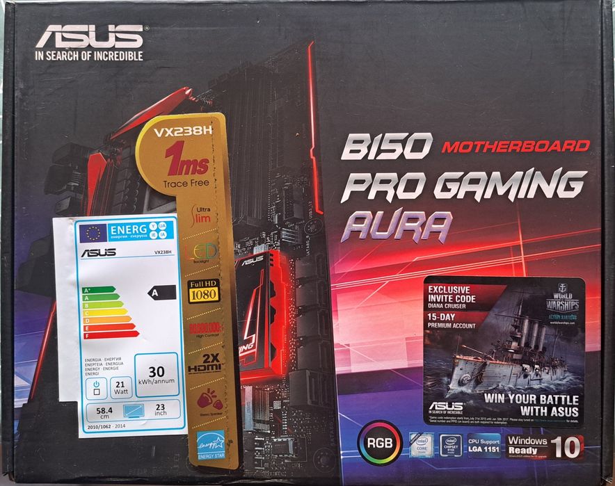 Board a asus gaming/aura+processador Intel I7 3.464752113444866124