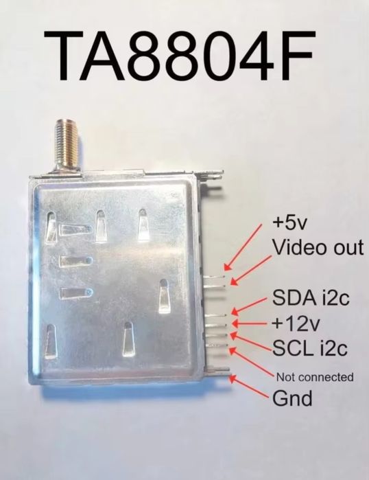 1.2GHz високочастотний тюнер TA8804F+TA1322FN. Відеоприймач 1,2ГГц