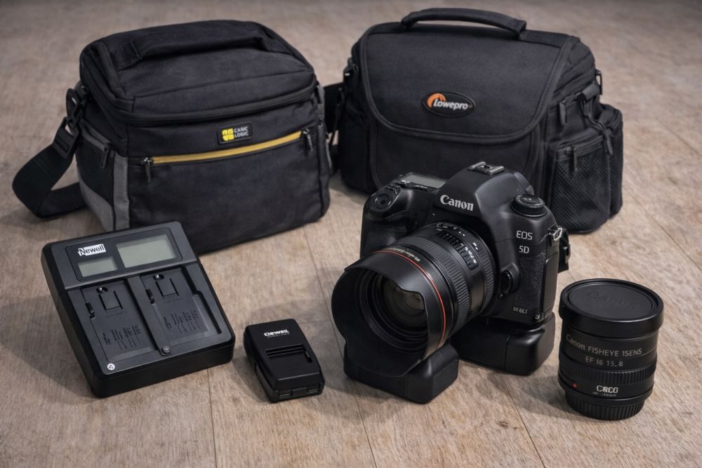 Canon 5D Mark II + L-ki + lampy + akcesoria | ZESTAW PRO