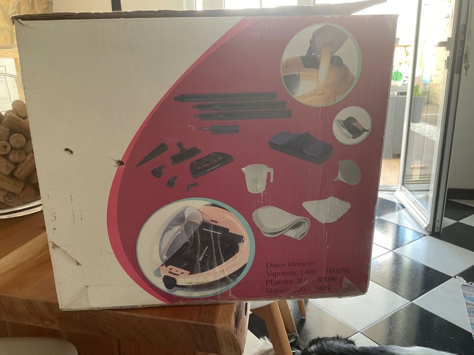 Máquina de vapor e ferro de engomar