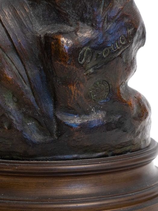 Estátua bronze deusa Diana Edouard Drouot | século XIX