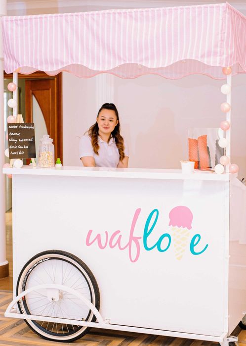 Lody na wesele, lody na imprezę, riksza z lodami