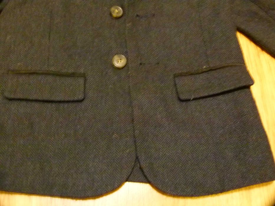 rozm 128 Primark marynarka szara w jodełkę chłopięca