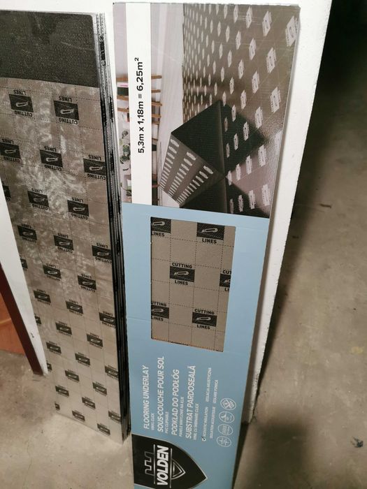 Podkład podłogowy pod panele winylowe Volden XPS LVT pod panele winylowe 1 mm 6,25 m2