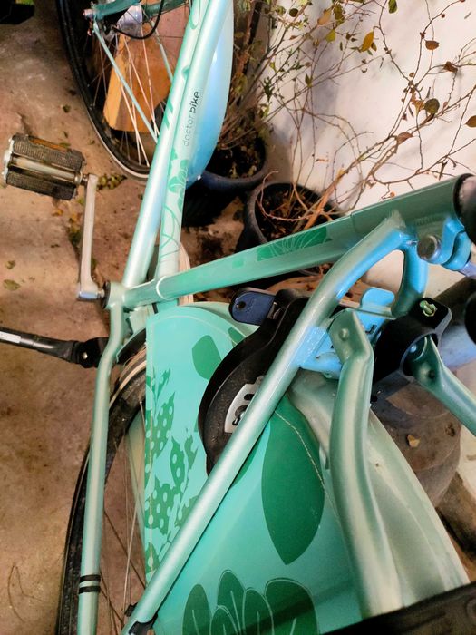 Rower damski Gazelle z osprzętem Nexsus przód i tył