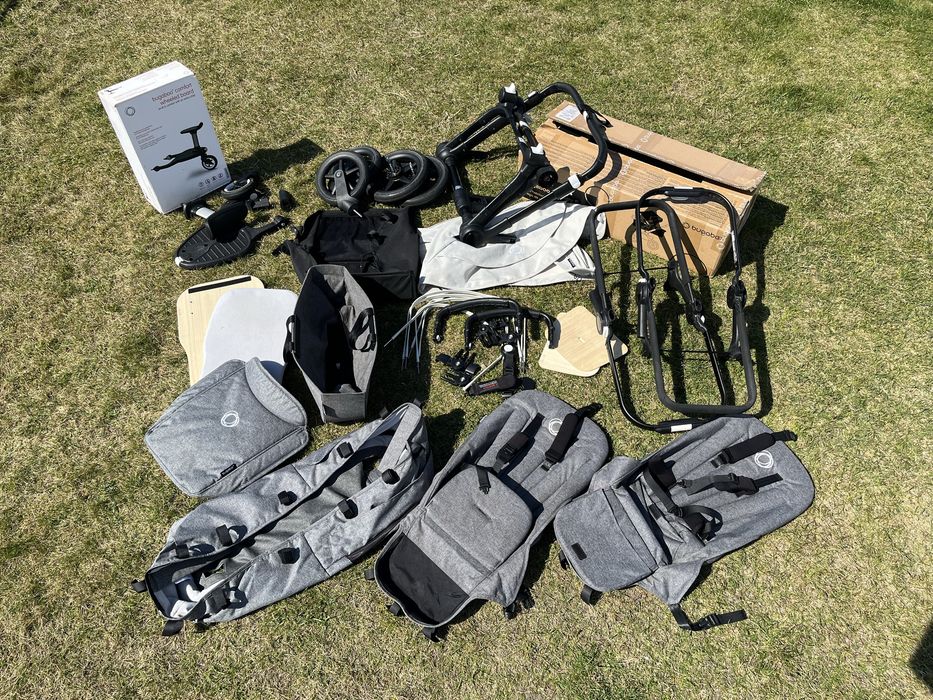Bugaboo Donkey 5 Duo w wersji dla dwójki dzieci – bardzo dobry stan