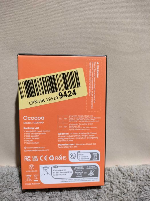 Podgrzewacz do rąk Ocoopa