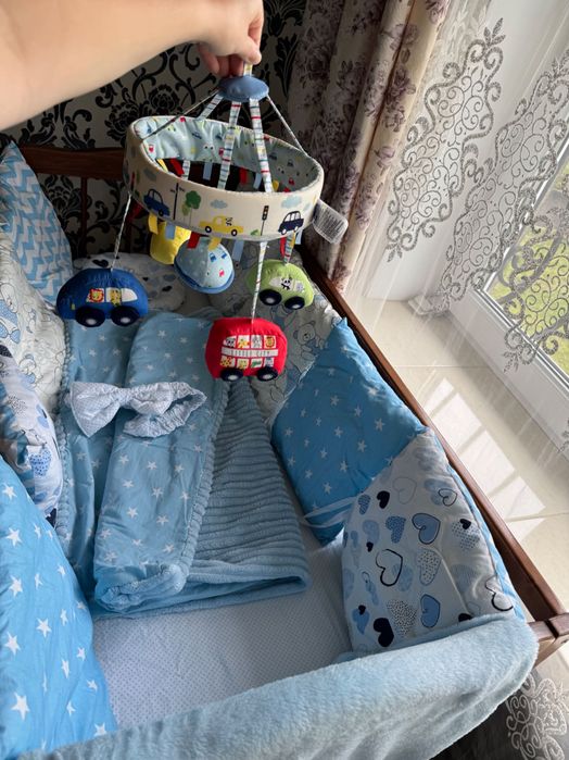 Подушечки в ліжко/ бортики в кроватку