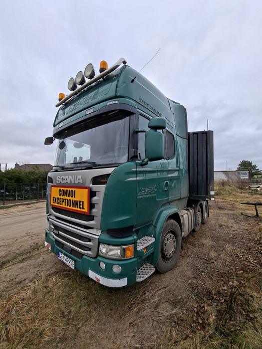 Scania R490 PUSHER , niski przebieg DMC 70 ton 2016 rok, 3 osie, autom