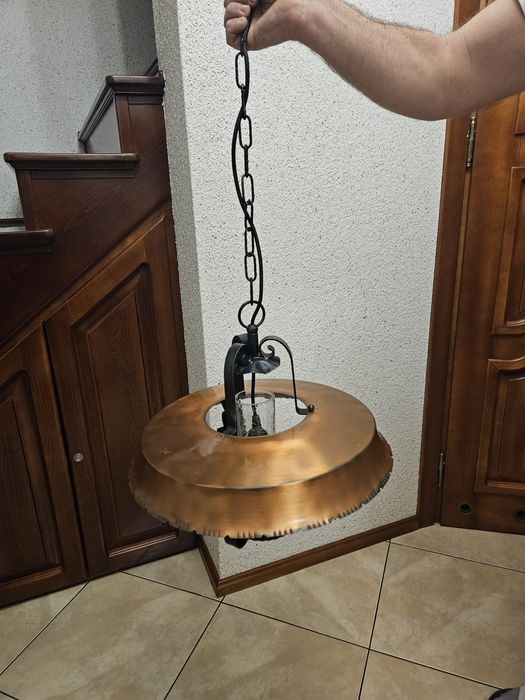 Rustykalna lampa wisząca-styl retro/loft