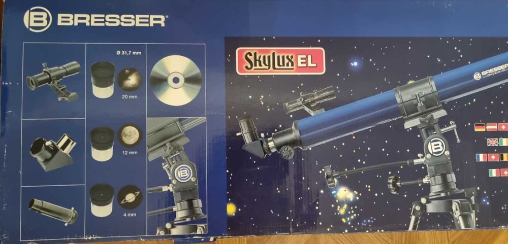 Телескоп Bresser Skylux EL 45x-337x із штативом та аксесуарами Новий