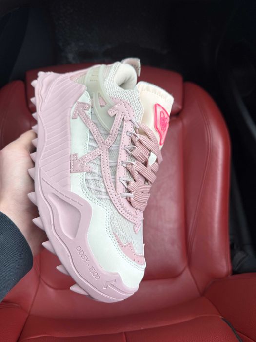 (ОПЛАТА ПІСЛЯ ОГЛЯДУ)Off White Odsy 1000 Pink Beige Офф Вайт Одсі 1000