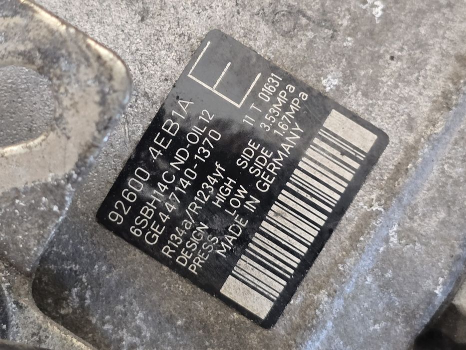 Compressor Ar Condicionado AC Original Nissan QUASHQAI 1.6 dCi 2014- EPC