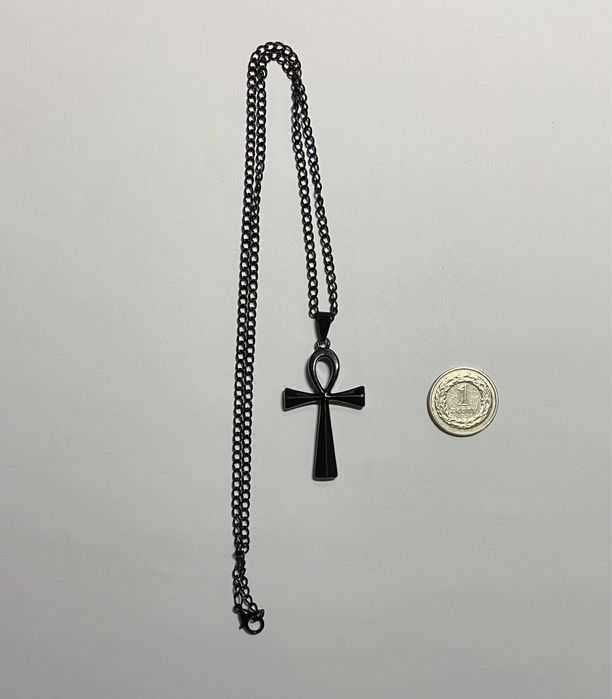 Naszyjnik Ankh Egipska Religia CZARNY