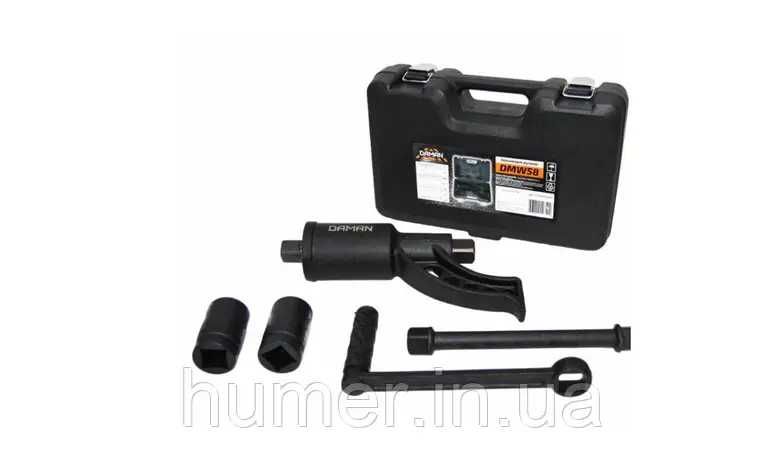 Балонний ключ Daman 5800 Нм з головками 32/33 мм, момент 5800 Нм