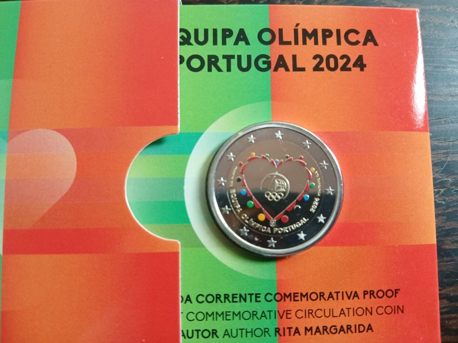 Moeda de 2€ Comemorativa Equipa Olímpica 2024